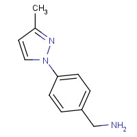 871720-97-7 [4-(3-methylpyrazol-1-yl)phenyl]methanamine chemical structure