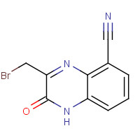 1263413-94-0 3-(bromomethyl)-2-oxo-1H-quinoxaline-5-carbonitrile chemical structure