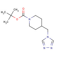 1225218-70-1 tert-butyl 4-(1,2,4-triazol-4-ylmethyl)piperidine-1-carboxylate chemical structure