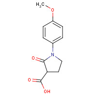 108541-25-9 1-(4-methoxyphenyl)-2-oxopyrrolidine-3-carboxylic acid chemical structure