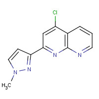 1330532-96-1 4-chloro-2-(1-methylpyrazol-3-yl)-1,8-naphthyridine chemical structure