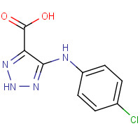 72680-12-7 5-(4-chloroanilino)-2H-triazole-4-carboxylic acid chemical structure