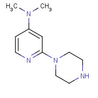1469727-45-4 N,N-dimethyl-2-piperazin-1-ylpyridin-4-amine chemical structure