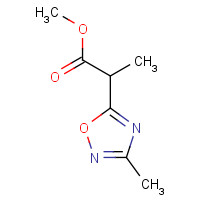 1350855-48-9 methyl 2-(3-methyl-1,2,4-oxadiazol-5-yl)propanoate chemical structure