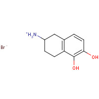37096-30-3 (5,6-dihydroxy-1,2,3,4-tetrahydronaphthalen-2-yl)azanium;bromide chemical structure