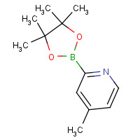 1236119-88-2 4-methyl-2-(4,4,5,5-tetramethyl-1,3,2-dioxaborolan-2-yl)pyridine chemical structure