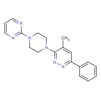 886208-65-7 4-methyl-6-phenyl-3-(4-pyrimidin-2-ylpiperazin-1-yl)pyridazine chemical structure