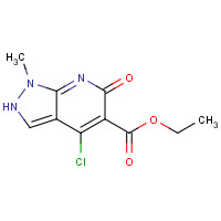 635325-01-8 ethyl 4-chloro-1-methyl-6-oxo-2H-pyrazolo[3,4-b]pyridine-5-carboxylate chemical structure