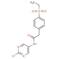 1426805-82-4 N-(2-chloropyrimidin-5-yl)-2-(4-ethylsulfonylphenyl)acetamide chemical structure