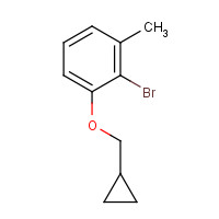 1369799-79-0 2-bromo-1-(cyclopropylmethoxy)-3-methylbenzene chemical structure