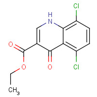 35975-58-7 ethyl 5,8-dichloro-4-oxo-1H-quinoline-3-carboxylate chemical structure