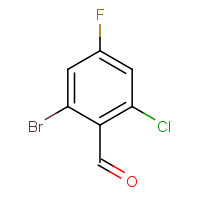 1433990-64-7 2-bromo-6-chloro-4-fluorobenzaldehyde chemical structure