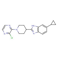 1350355-86-0 2-[1-(3-chloropyrazin-2-yl)piperidin-4-yl]-6-cyclopropyl-1H-benzimidazole chemical structure