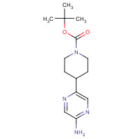 1426921-49-4 tert-butyl 4-(5-aminopyrazin-2-yl)piperidine-1-carboxylate chemical structure