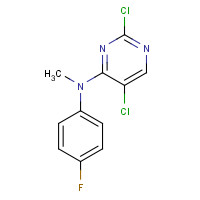 1341200-86-9 2,5-dichloro-N-(4-fluorophenyl)-N-methylpyrimidin-4-amine chemical structure