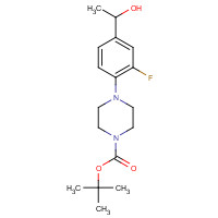 1364454-23-8 tert-butyl 4-[2-fluoro-4-(1-hydroxyethyl)phenyl]piperazine-1-carboxylate chemical structure