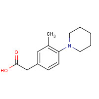 28694-82-8 2-(3-methyl-4-piperidin-1-ylphenyl)acetic acid chemical structure