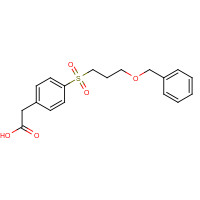 1426805-20-0 2-[4-(3-phenylmethoxypropylsulfonyl)phenyl]acetic acid chemical structure