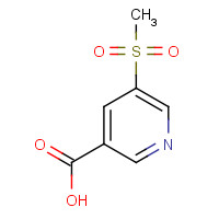 893723-59-6 5-methylsulfonylpyridine-3-carboxylic acid chemical structure
