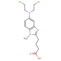 16506-27-7 4-[5-[bis(2-chloroethyl)amino]-1-methylbenzimidazol-2-yl]butanoic acid chemical structure
