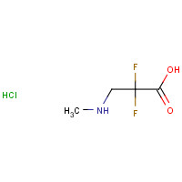 1346597-54-3 2,2-difluoro-3-(methylamino)propanoic acid;hydrochloride chemical structure