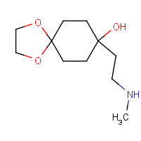 1043870-61-6 8-[2-(methylamino)ethyl]-1,4-dioxaspiro[4.5]decan-8-ol chemical structure