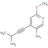 1202174-59-1 6-methoxy-4-(3-methylbut-1-ynyl)pyridin-3-amine chemical structure