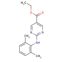 1316216-12-2 ethyl 2-(2,6-dimethylanilino)pyrimidine-5-carboxylate chemical structure