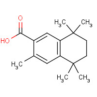 126070-22-2 3,5,5,8,8-pentamethyl-6,7-dihydronaphthalene-2-carboxylic acid chemical structure