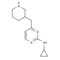 1263282-23-0 N-cyclopropyl-4-(piperidin-3-ylmethyl)pyrimidin-2-amine chemical structure