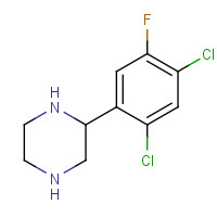 914348-92-8 2-(2,4-dichloro-5-fluorophenyl)piperazine chemical structure