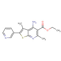 1312594-31-2 ethyl 4-amino-3,6-dimethyl-2-pyridin-3-ylthieno[2,3-b]pyridine-5-carboxylate chemical structure