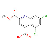 132690-14-3 5,7-dichloro-2-methoxycarbonylquinoline-4-carboxylic acid chemical structure