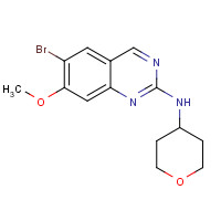 1191932-35-0 6-bromo-7-methoxy-N-(oxan-4-yl)quinazolin-2-amine chemical structure