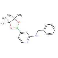 1350918-91-0 N-benzyl-4-(4,4,5,5-tetramethyl-1,3,2-dioxaborolan-2-yl)pyridin-2-amine chemical structure