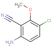 1500103-95-6 6-amino-3-chloro-2-methoxybenzonitrile chemical structure