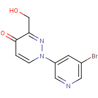 1314389-42-8 1-(5-bromopyridin-3-yl)-3-(hydroxymethyl)pyridazin-4-one chemical structure