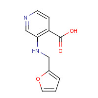 1461602-86-7 3-(furan-2-ylmethylamino)pyridine-4-carboxylic acid chemical structure