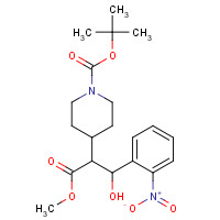 1337918-84-9 tert-butyl 4-[1-hydroxy-3-methoxy-1-(2-nitrophenyl)-3-oxopropan-2-yl]piperidine-1-carboxylate chemical structure