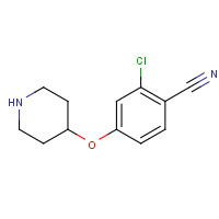 796600-10-7 2-chloro-4-piperidin-4-yloxybenzonitrile chemical structure