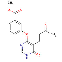 1325694-70-9 methyl 3-[[6-oxo-5-(3-oxobutyl)-1H-pyrimidin-4-yl]oxy]benzoate chemical structure