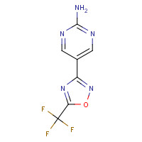 1433206-24-6 5-[5-(trifluoromethyl)-1,2,4-oxadiazol-3-yl]pyrimidin-2-amine chemical structure