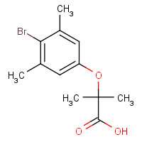 938346-14-6 2-(4-bromo-3,5-dimethylphenoxy)-2-methylpropanoic acid chemical structure