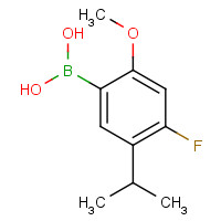 875446-29-0 (4-fluoro-2-methoxy-5-propan-2-ylphenyl)boronic acid chemical structure