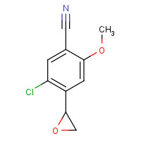 1255207-40-9 5-chloro-2-methoxy-4-(oxiran-2-yl)benzonitrile chemical structure