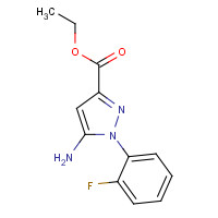 304874-05-3 ethyl 5-amino-1-(2-fluorophenyl)pyrazole-3-carboxylate chemical structure