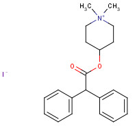 1952-15-4 (1,1-dimethylpiperidin-1-ium-4-yl) 2,2-diphenylacetate;iodide chemical structure