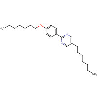 57202-38-7 2-(4-heptoxyphenyl)-5-heptylpyrimidine chemical structure