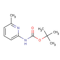 205676-84-2 tert-butyl N-(6-methylpyridin-2-yl)carbamate chemical structure