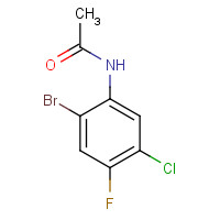 85462-63-1 N-(2-bromo-5-chloro-4-fluorophenyl)acetamide chemical structure